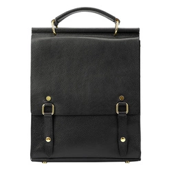 Luka plecak miejski damski skóra naturalna styl vintage z kieszeniami