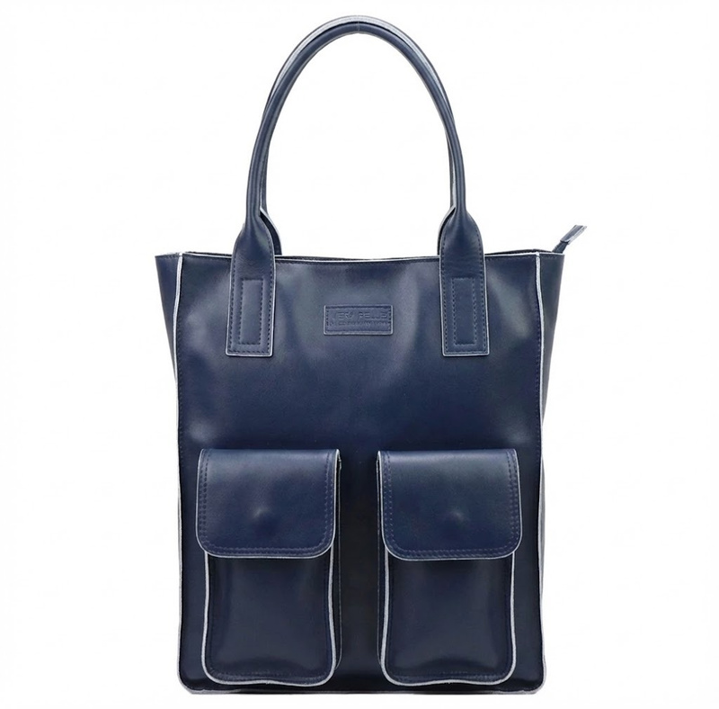 Angelo Torebka Skórzana Damska Shopperbag Duża A4 Na Ramię Do Ręki