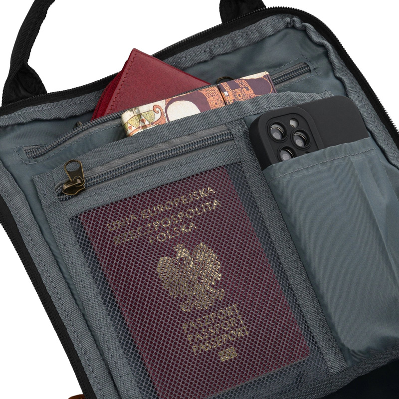 Materiałowy plecak męski Peterson PTN GAMMA