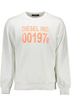 BLUZA MĘSKA DIESEL Z ROZPINANYM NA ZAMEK BIAŁY