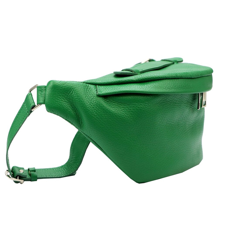 Skórzana damska nerka saszetka z paskiem LUKA