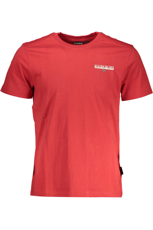 NAPAPIJRI T-SHIRT Z KRÓTKIM RĘKAWEM MĘSKI CZERWONY
