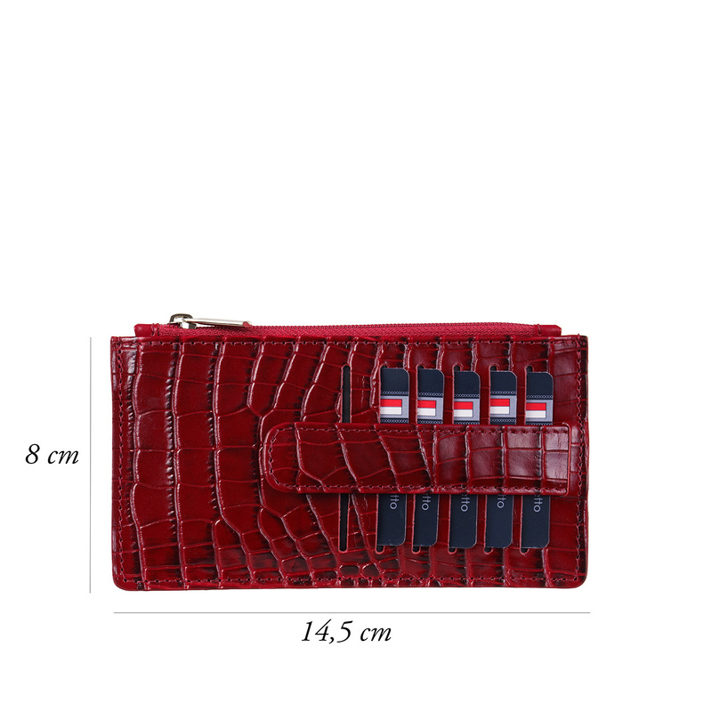Etui na karty skórzane damskie krokodyl Canaletto E510cs162