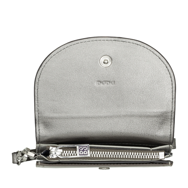 DUDU Damska portmonetka skóra naturalna mały portfel kompaktowy