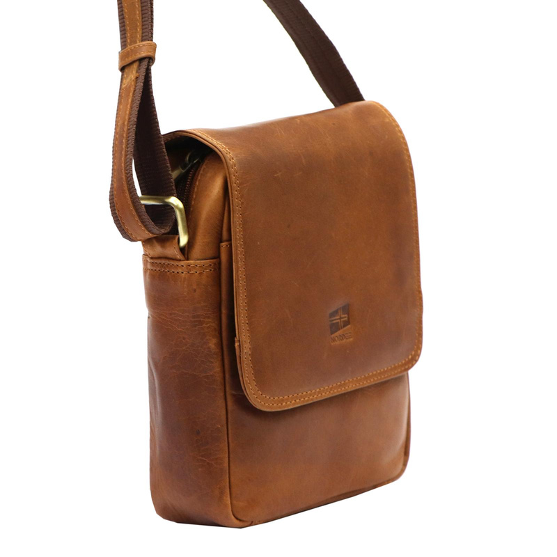 Saszetka męska z naturalnej skóry Nordee MSD-02 GM04 HUNTER