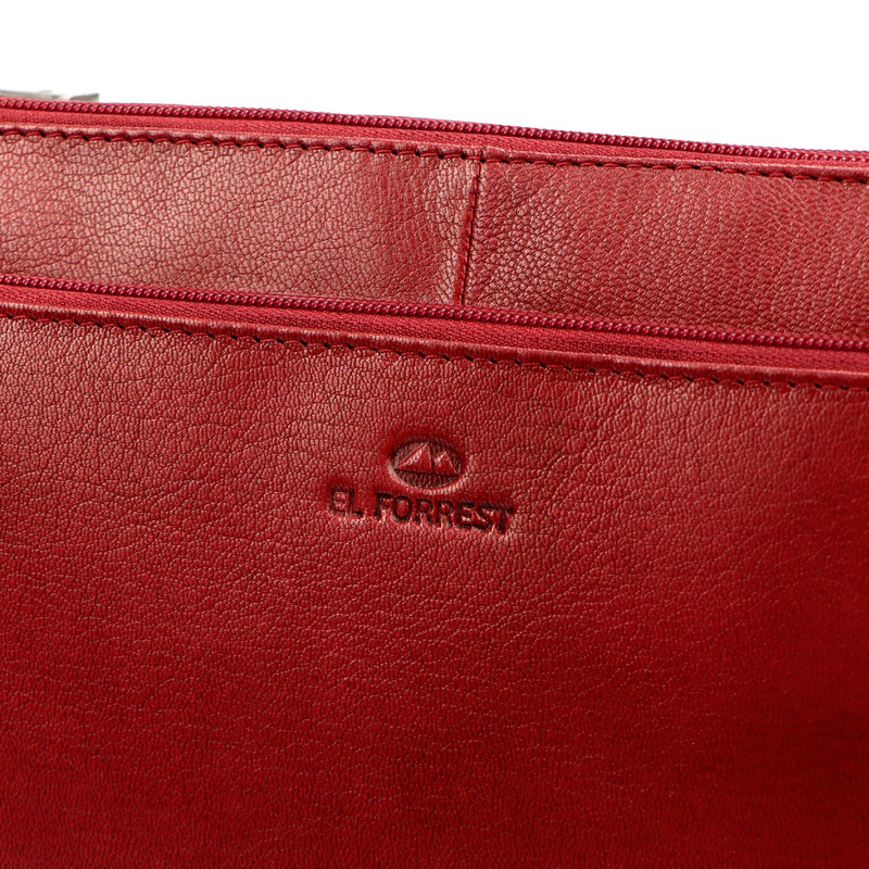 EL FORREST damska listonoszka skóra naturalna torebka na ramię kieszenie