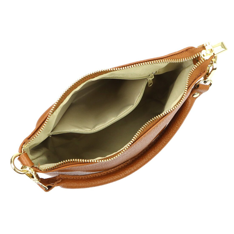 Patrizia damska torebka na ramię skóra naturalna torba z kieszenią