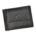 Money Kepper mały męski portfel skóra naturalna zewnętrzna kieszeń