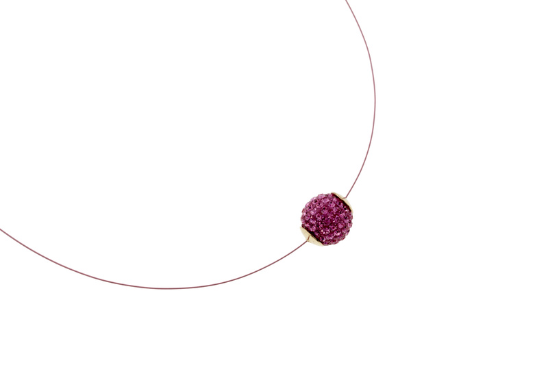 Biżuteria CRISTIAN LAY 43716400. CHOKER, Kolor PURPLE. Kobieta.