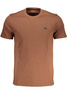 T-SHIRT MĘSKI Z KRÓTKIM RĘKAWEM HARMONT &amp; BLAINE BRĄZOWY