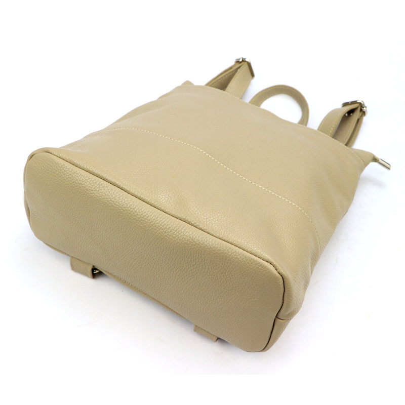 Luka Skórzany damski miejski plecak na ramię z kieszeniami pojemny