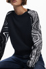 Czarny sweter damski Desigual