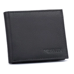 Mały skórzany portfel męski z RFID od 4U Cavaldi