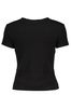 CZARNY DAMSKI T-SHIRT Z KRÓTKIM RĘKAWEM TOMMY HILFIGER