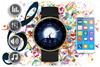 SMARTWATCH UNISEX GRAVITY GT2-3 - ROZMOWY BLUETOOTH, WŁASNE TARCZE (sg019c)