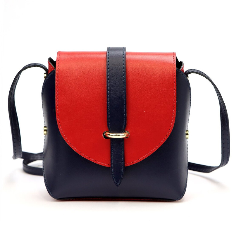 Gregorio damska listonoszka skora naturalna torebka z klapą na ramię