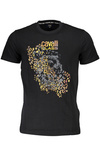 CAVALLI CLASS T-SHIRT Z KRÓTKIM RĘKAWEM MĘSKI CZARNY