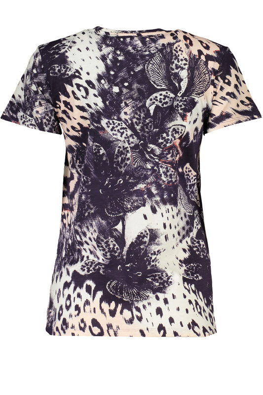 T-SHIRT DAMSKI Z KRÓTKIM RĘKAWEM KLASY CAVALLI CZARNA