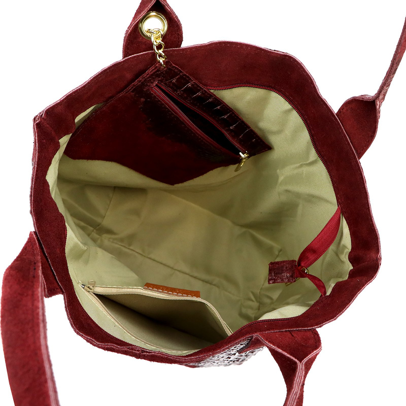 Damska torebka ze skóry naturalnej Luka 26-026 CROCO