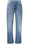 Niebieskie jeansy damskie Calvin Klein 5 Tasche