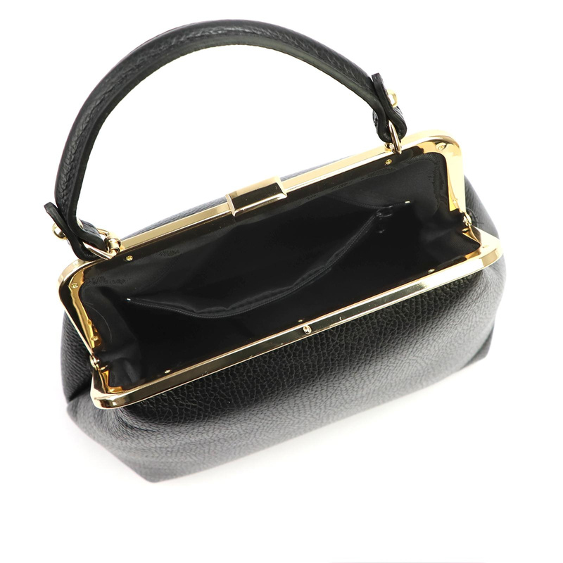 Elegancka Zgrabna damska skórzana torebka do ręki na bigiel od Luka