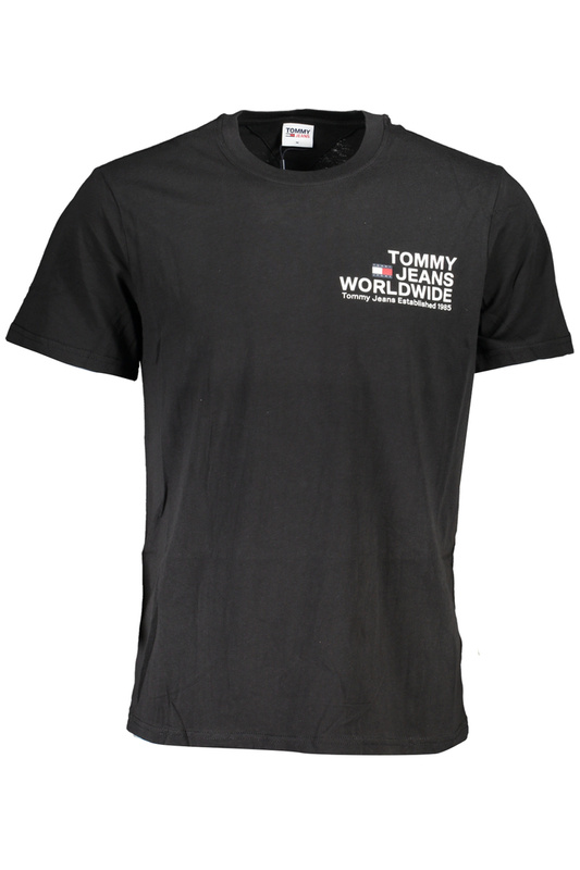 MĘSKI T-SHIRT Z KRÓTKIM RĘKAWEM TOMMY HILFIGER CZARNY