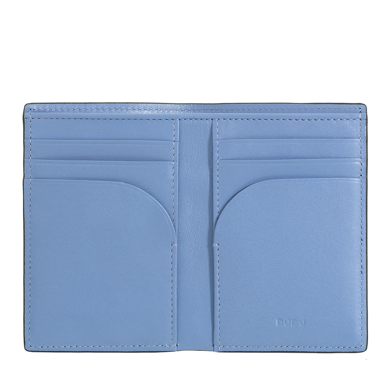 DUDU Męski portfel skóra naturalna duży pionowy elegancki składany