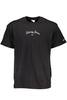 CZARNY MĘSKI T-SHIRT Z KRÓTKIM RĘKAWEM TOMMY HILFIGER