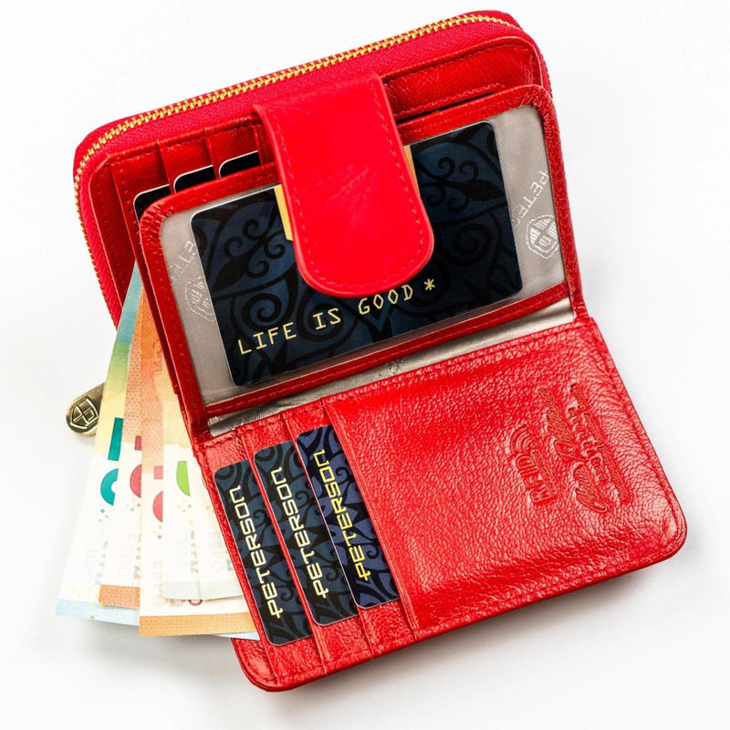 Skórzany damski portfel Peterson PTN PS115-MLF