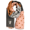Patchwork Szalik damski duży bawełniany szal niepowtarzalny XA-3-4
