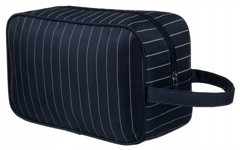 Kosmetyczka podróżna z materiału syntetycznego w granatowym kolorze - Rovicky