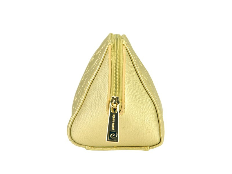 Elegancka zapinana pojemna Damska kosmetyczka z logo Pierre Cardin