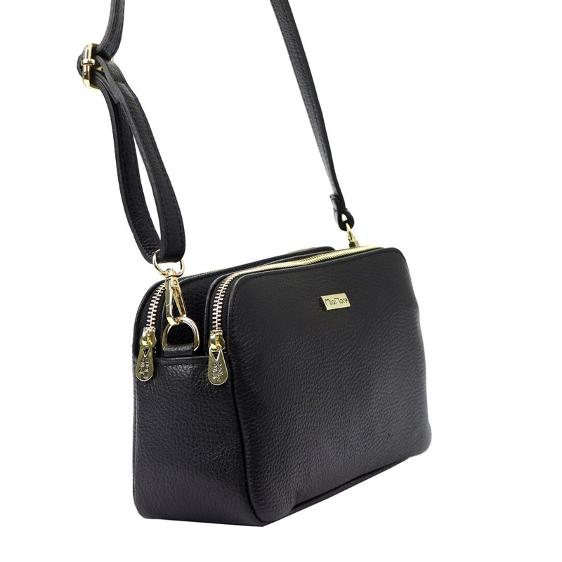 Skórzana damska elegancka listonoszka od MiaMore