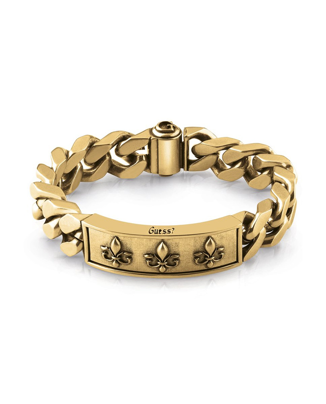 Biżuteria GUESS JUM01325JWAGS. Bransoletka, Kolor złoty. Mężczyzna.