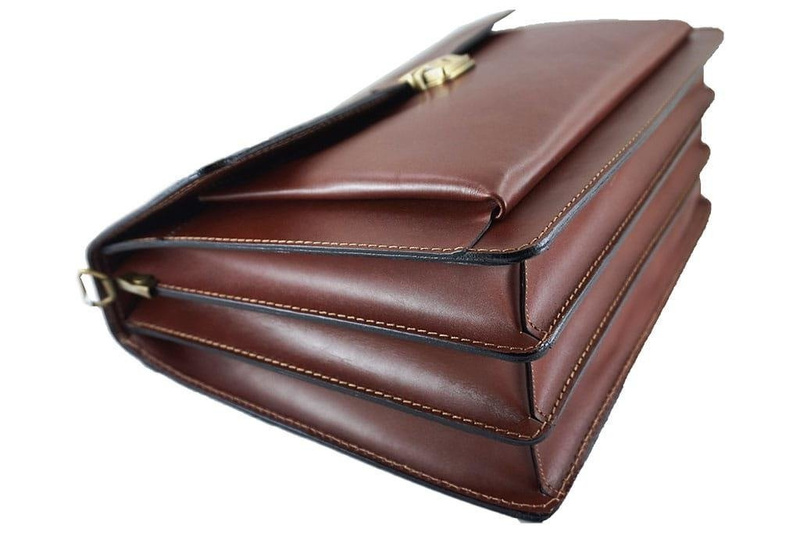 Aktówka męska skórzana - Barberini's - Czarna