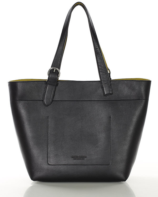 Torebka luksusowa shopperka na ramię skóra premium MARCO MAZZINI brązowa