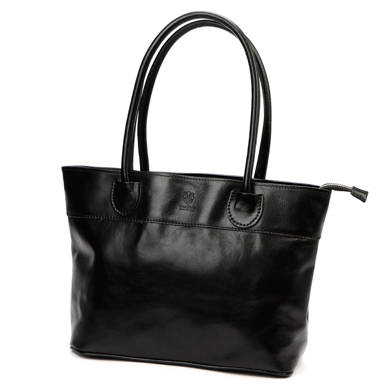 Skórzana duża elegancka damska shopperbag torebka na ramię Florence