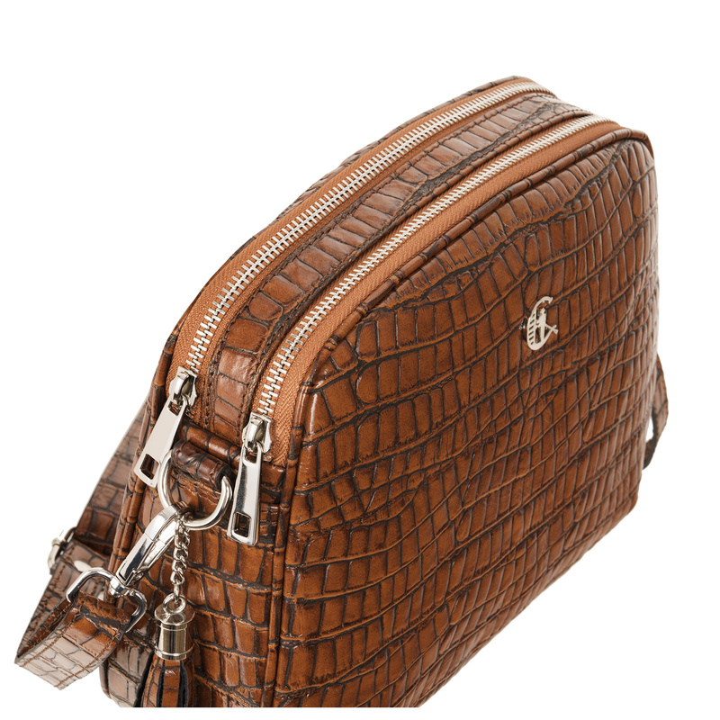Skórzana listonoszka Canaletto krokodyl TD808s70