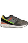 Szare sneakersy męskie GAS Gam 623502 – żółte i zielone detale