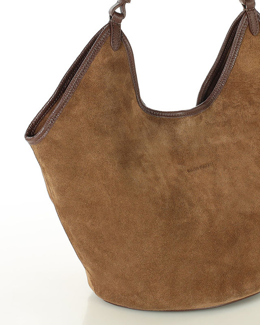 Torebka damska worek hobo bag skóra naturalna - MARCO MAZZINI czarna