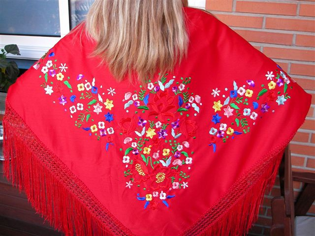 Dodatek FLAMENCO PGRR40. SHAWL, Kolor . Kobieta.