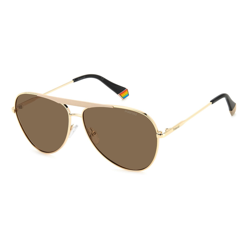 Okulary POLAROID PLD6200SXY3R. Okulary przeciwsłoneczne, Kolor złoty. Unisex.