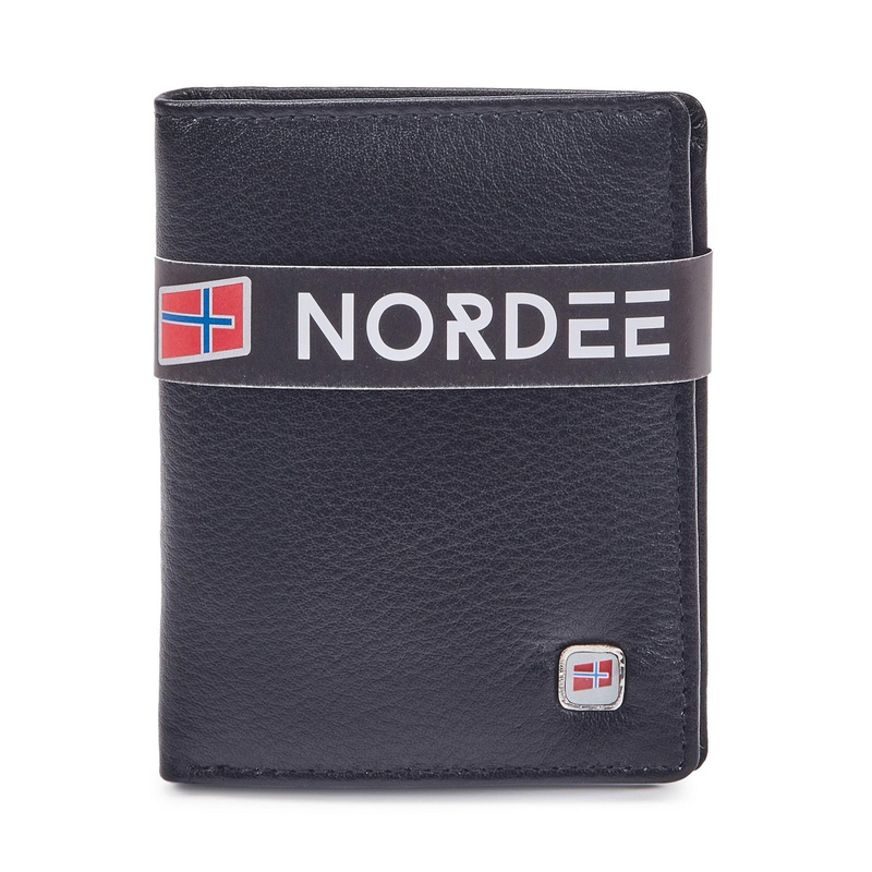 Pojemny Skórzany męski portfel od Nordee z RFID