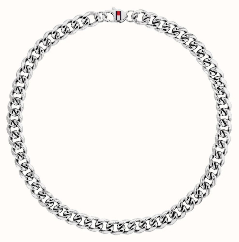 Biżuteria TOMMY HILFIGER 2790604. Naszyjnik, Kolor srebrny. Mężczyzna.