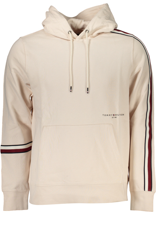 BEŻOWA BLUZA MĘSKA TOMMY HILFIGER BEZ ZAMKA