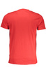 T-SHIRT M�SKI Z KR�TKIM R�KAWEM KLASY CAVALLI CZERWONY