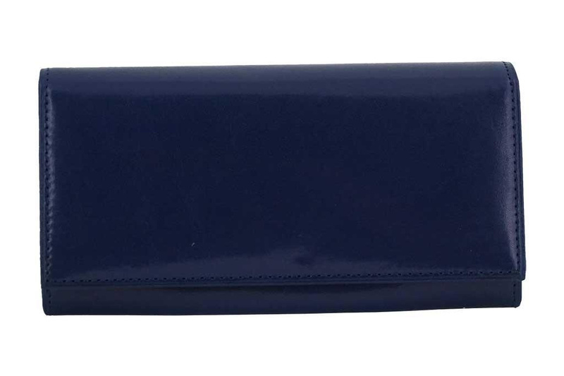 Skórzany portfel damski - Czarny