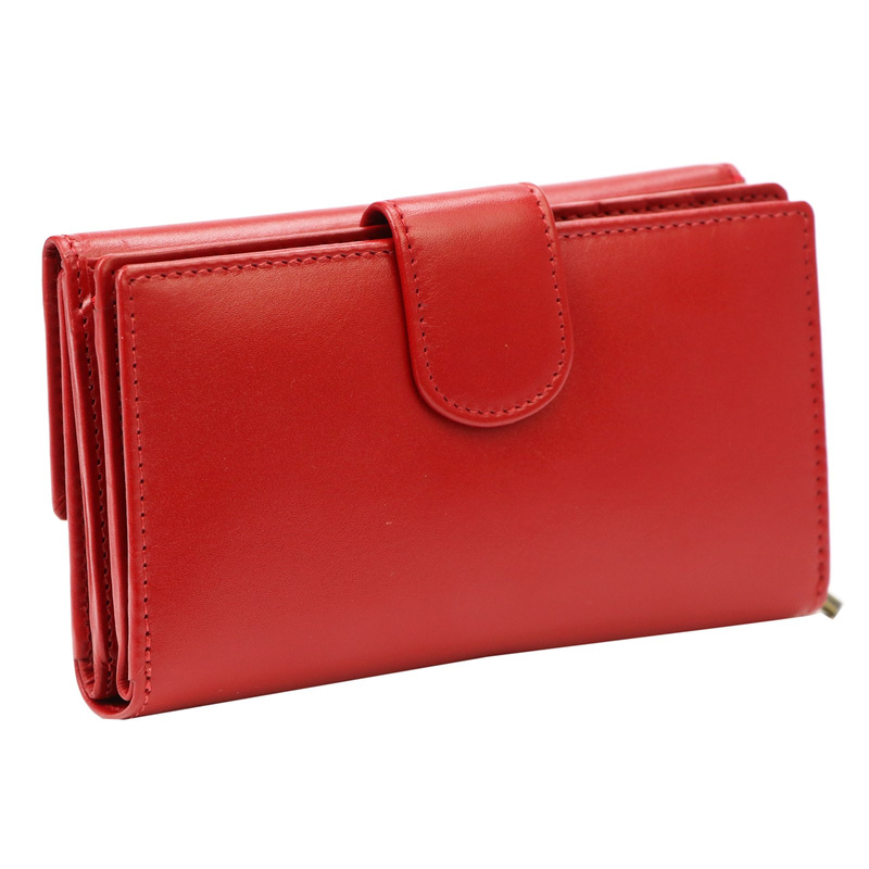 Duży Skórzany damski portfel EL FORREST z RFID