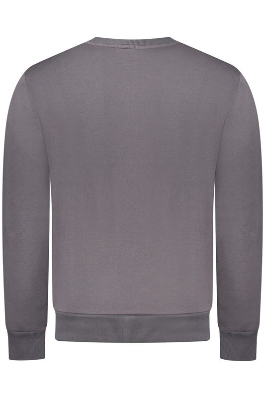 BLUZA Z KARABINEM BEZ ZAMKA MĘSKA SZARA