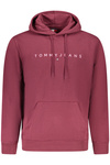 TOMMY HILFIGER MĘSKA CZERWONA BLUZA Z ROZPINANYM NA ZAMEK